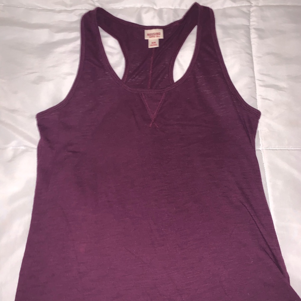 Maroon Razor Back Tank - Picture 3 of 5